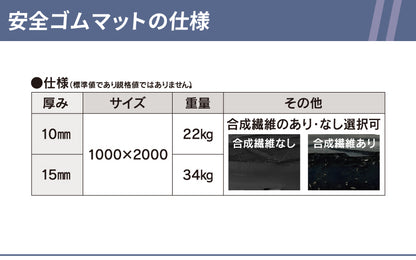 安全ゴムマット 15㎜厚